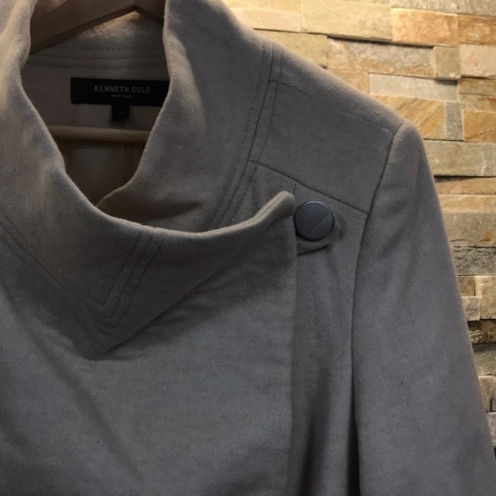 Kenneth Cole Wool Blend Maxi Wrap Coat - Picture 9 of 9